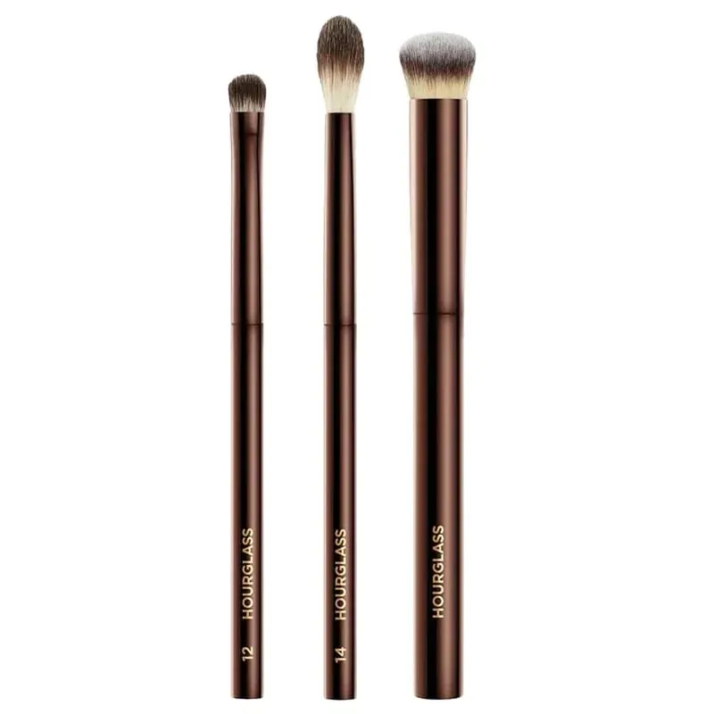 hourglass Eye Makeup Brushes Set Luxury Shadow Cosmetic Brush Kit Blending Shaping Contouring Highlighting Brow Concealer Liner