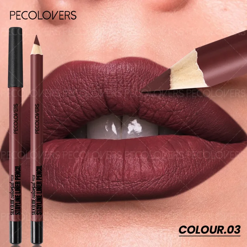 Matte Lipliner Second Back Lip Contour Plump and Charming Lips Non Drying Waterproof Lip Cosmetics Suitable for Beginners