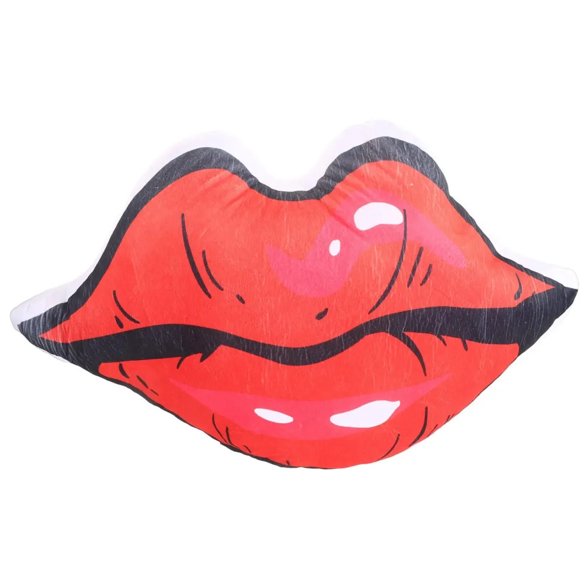 Lip Pillow Double-Sided Digital Print Red Lips Design Soft PP Cotton Comfortable Decorative Throw Pillow Valentines Day Decor — image 2
