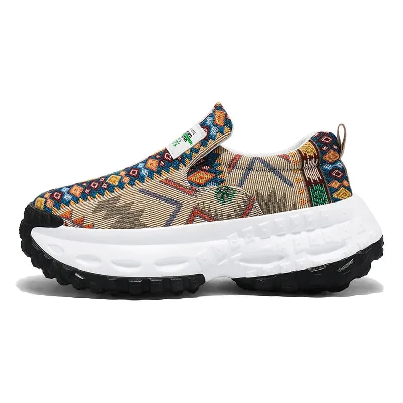 Men's Shoes 2025 Hot Sale New Arrival Breathable Embroidered Thick Sole Height Increasing Casual Sports Shoes Male Sneakers