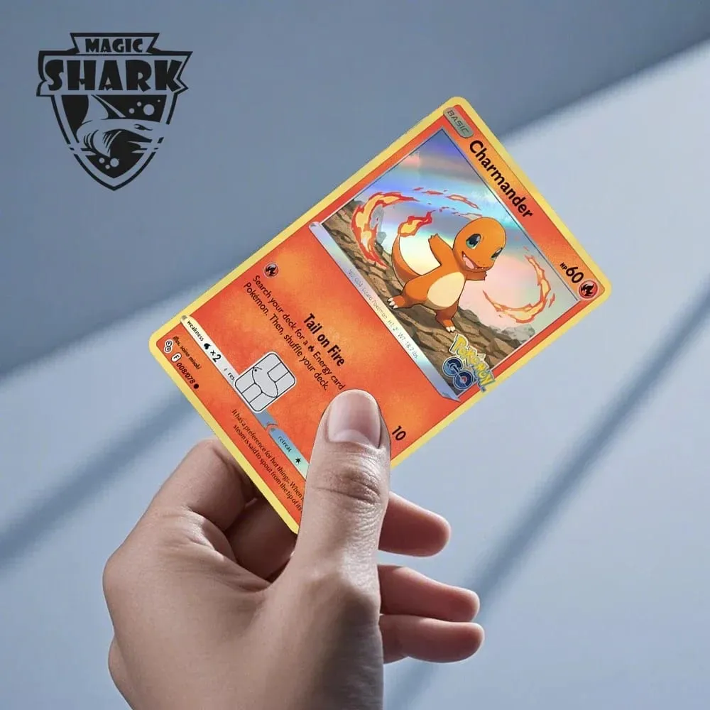 Charizard Gyarados Venusaur Blastoise Mewtwo Squirtle Snorlax Holographic Laser Credit Debit Card Film Skin Sticker