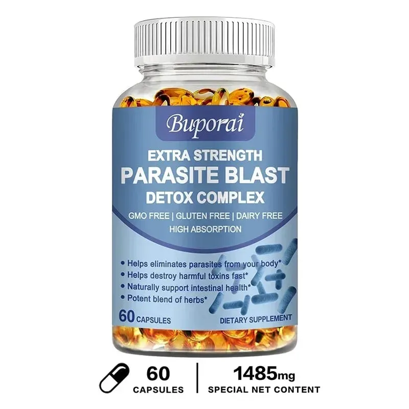 Parasite Blast Detox Complex - Eliminate Parasites Cleanse The Intestines and Improve Digestion