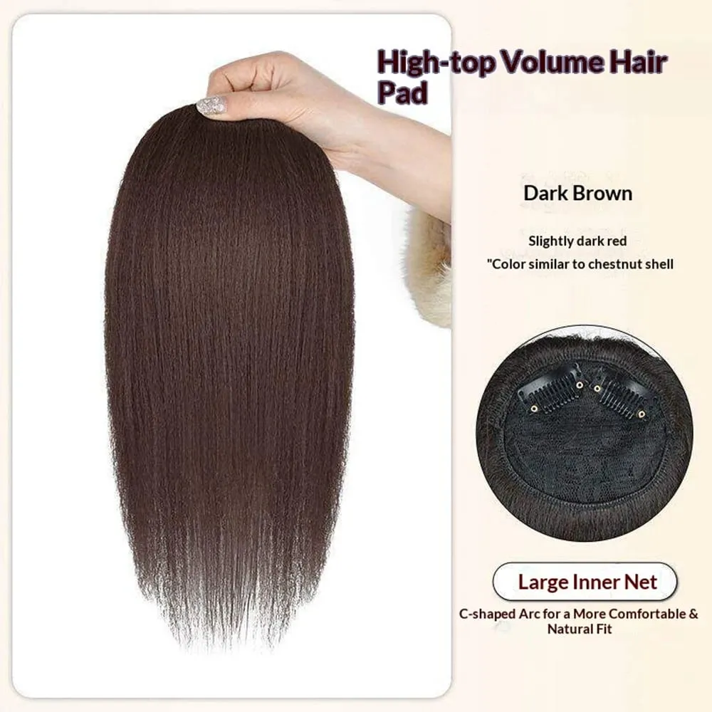 Synthetic Western Style Hair Topper Women Volume Boost Fluffy Invisible Hair Piece Bridal Wedding Hair Extension
