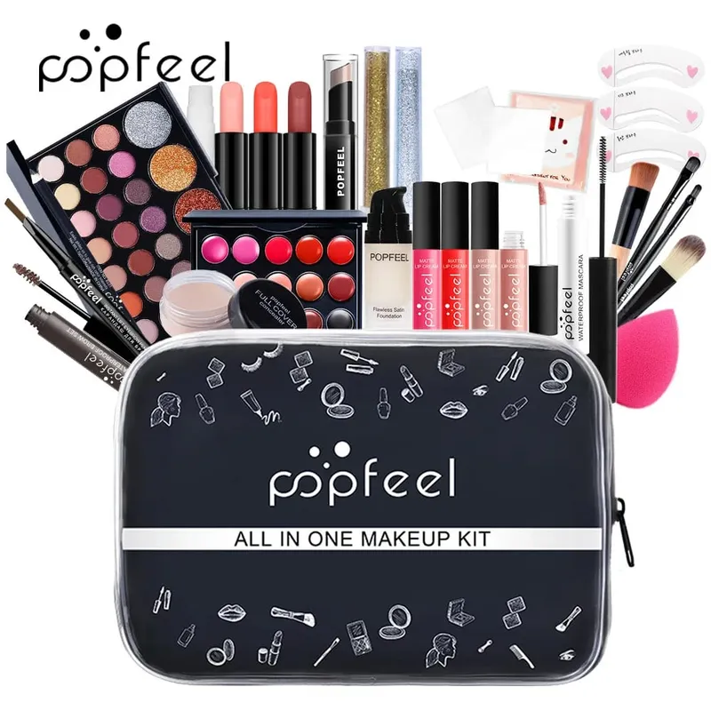 Women's All-In-One Makeup Kit Full Set - Eyebrow Eyeliner Eyeshadow Included Beauty Makeup Sets for Women