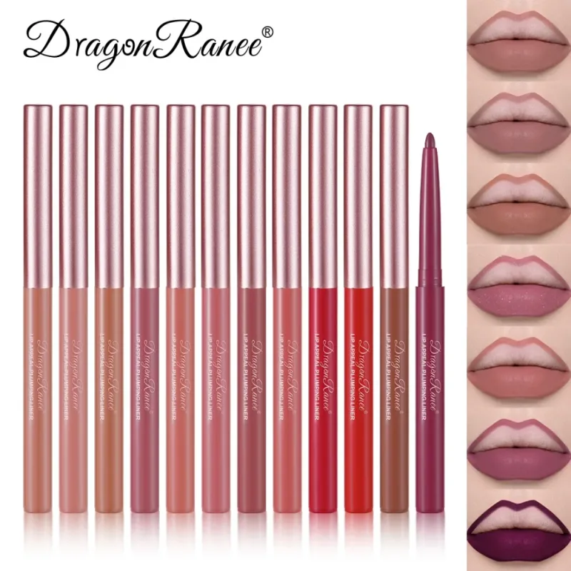 Multi Color Matte Lip Liner Crayon Velvet Waterproof Lip Pencil for Outline & Fill Lips Long Lasting Non Stick Lip Makeup