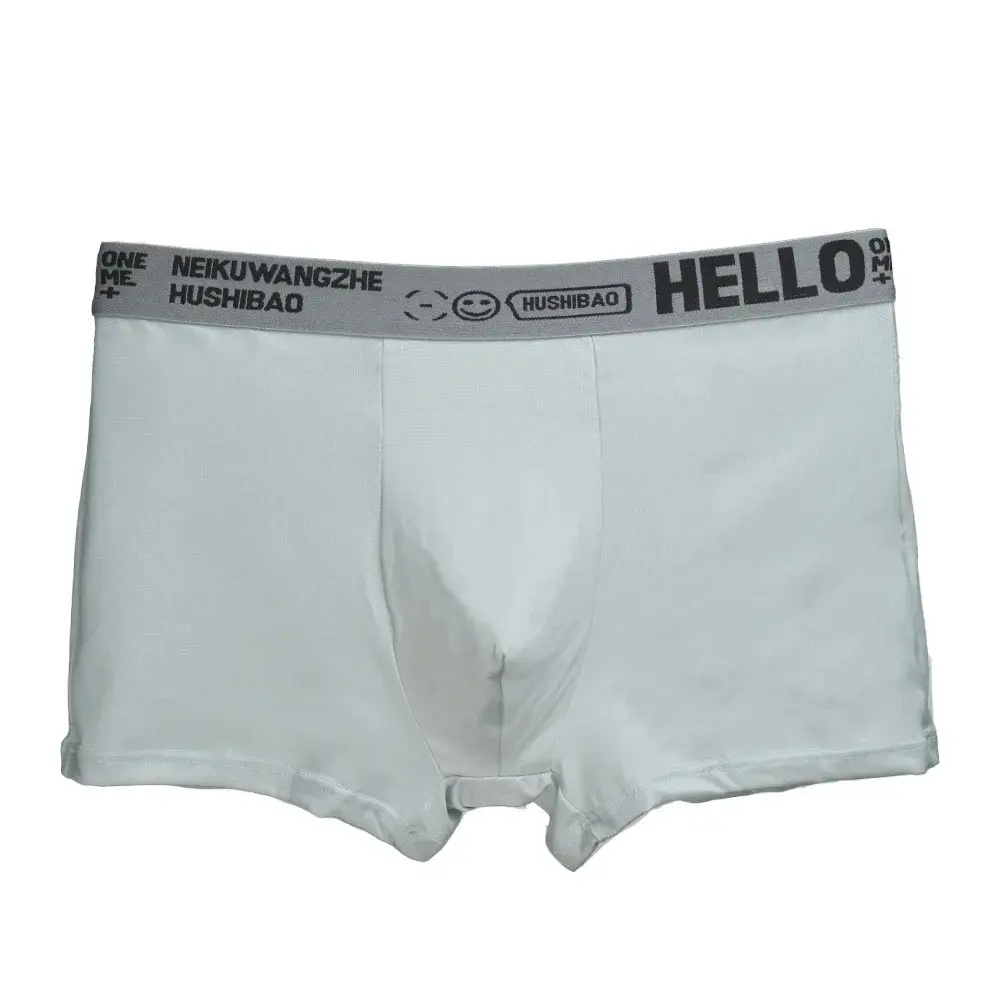 4Pcs Men's Boxer Underwear Man Mid-waist Underpants Solid Color Antibacterial Panties Shorts Homme U Convex Lingerie Aisa Size