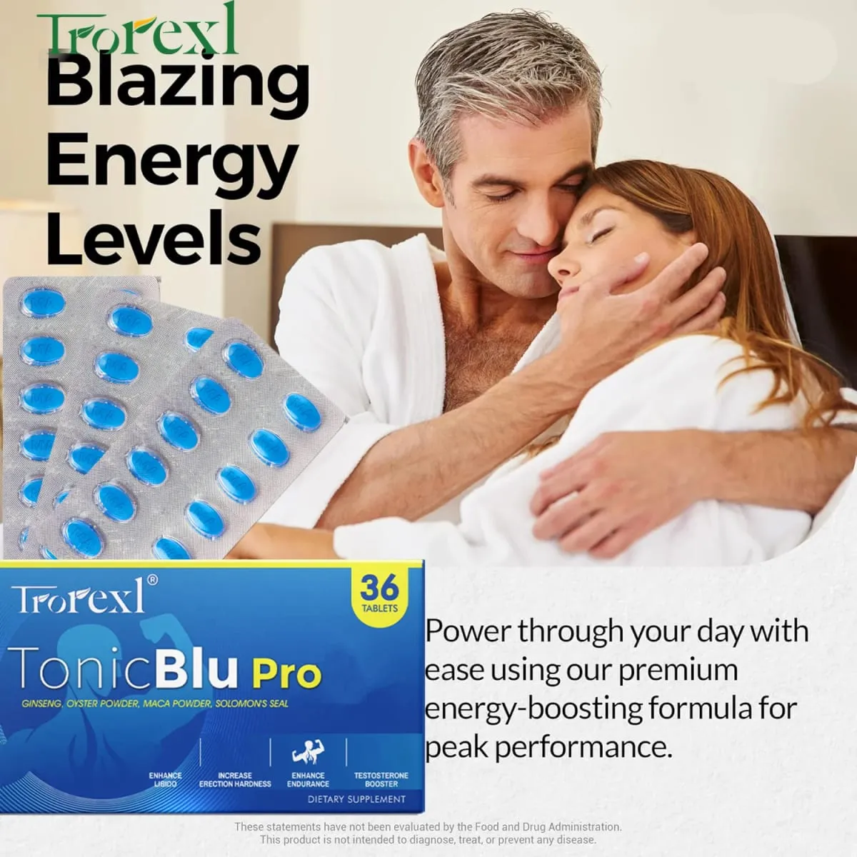 36-360 Pill Blue Tablets Health Product Men Power Clinically-Proven Formula