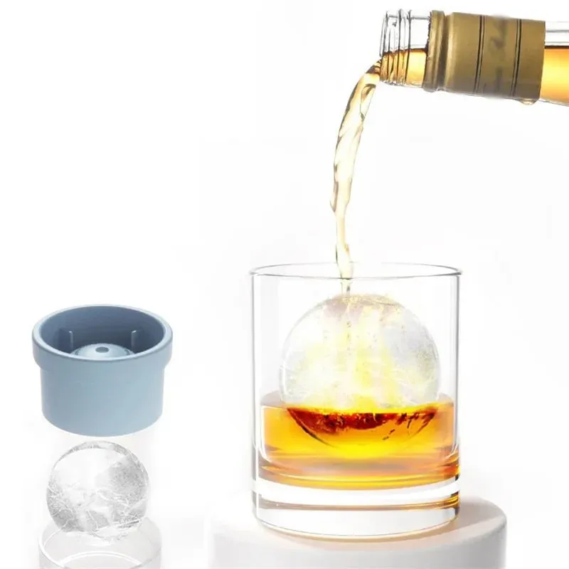 Ice Maker Food Grade Sphere Ice Mold Stackable Slow Melting DIY Ice Ball For Cocktail Whiskey Drink Home Bar Tools