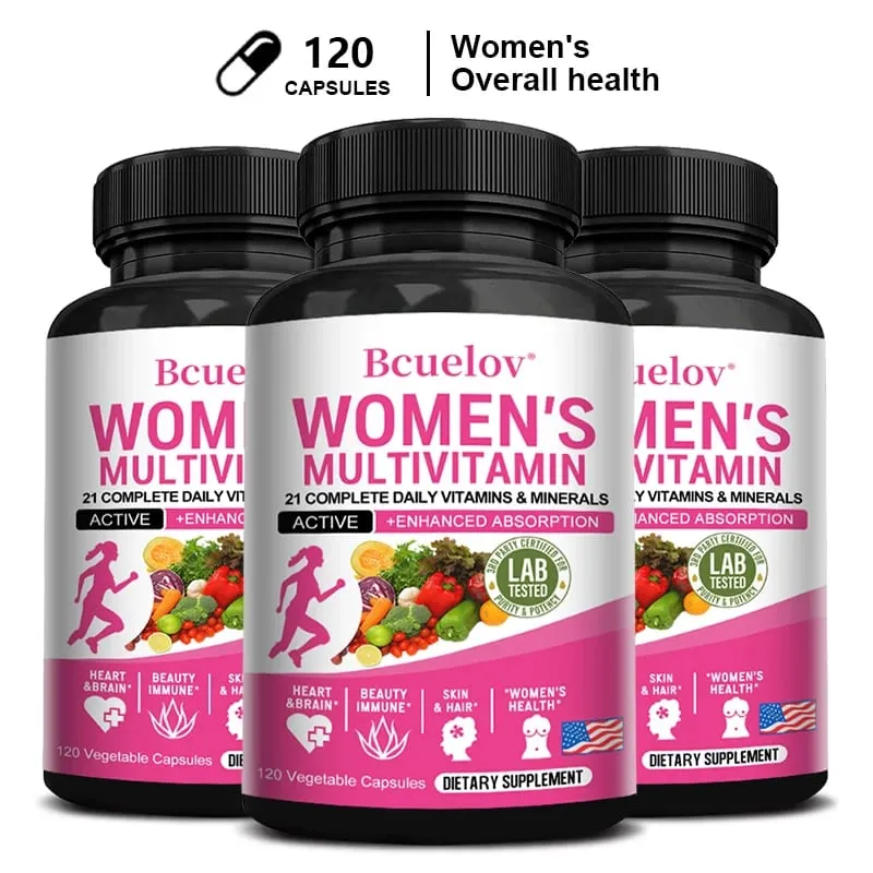 Multivitamin Minerals Capsules Zinc & Vitamin ACEDK Improve Immunity Healthy Hair & Skin & Nails for Women