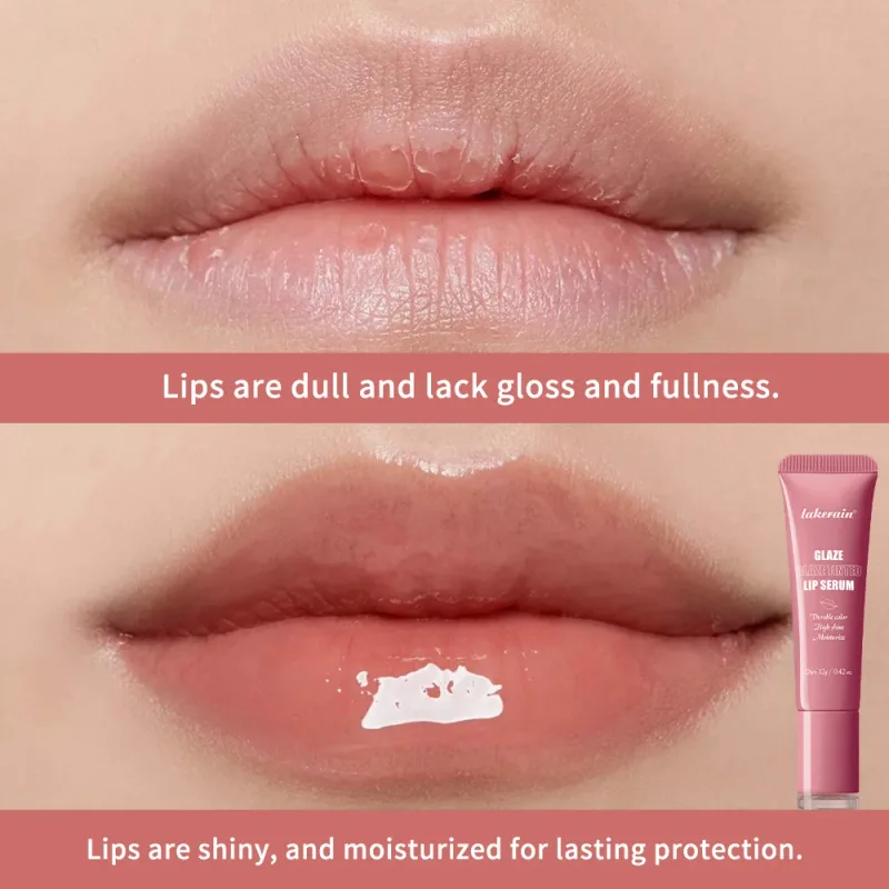 Tinted Lip Serum Glaze Moisturizing High Shine Durable Color Hydrating Lip Care Dewy Peachy Non-Sticky Lip Treatment Soft Makeup — image 5