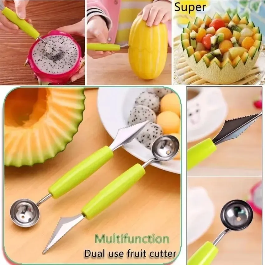 Cucina Verdura Carve Frutta Affettatrice Dispositivo Scoop Ballers Cutter Chop Gadget Gadget da cucina Gadget per la casa