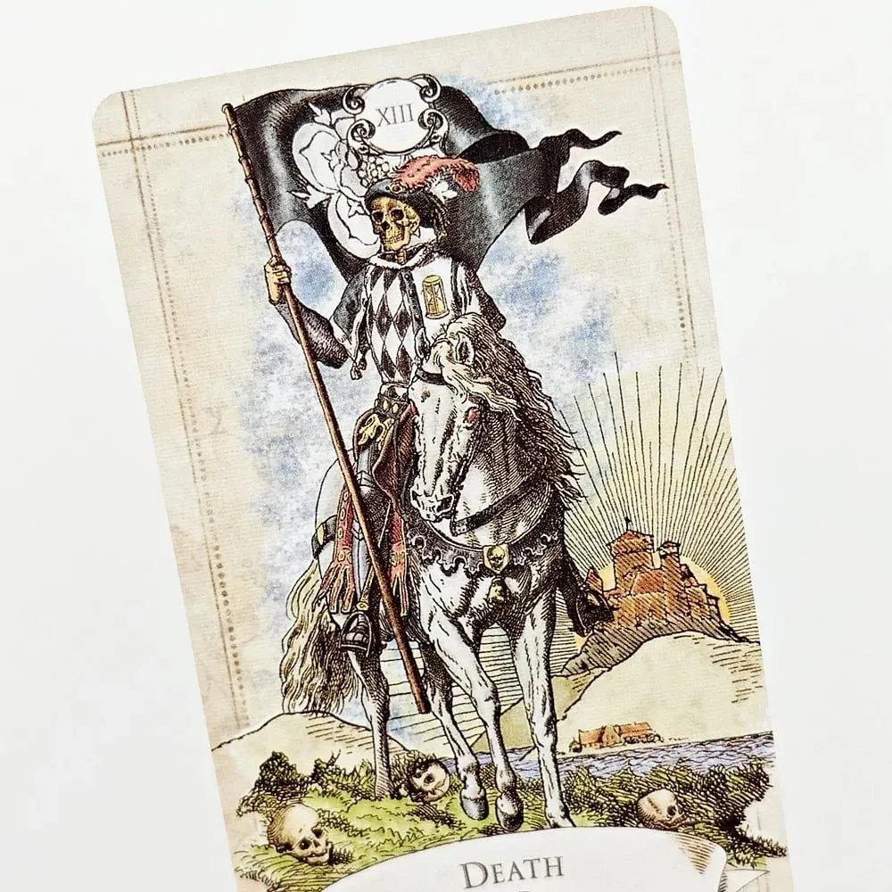 Old Style Tarot Deck Double-sided Embossed 79 Pcs Vintage Illustrations Highlight Clear Symbolism Packed In Rigid Box 12*7cm — image 5