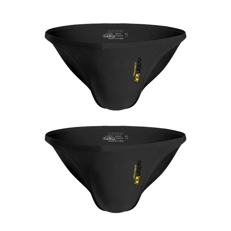 Men Modal Low‑Rise Briefs Sexy Solid Color Simple Triangle Underwear Sports Breathable Comfortable Male Panties