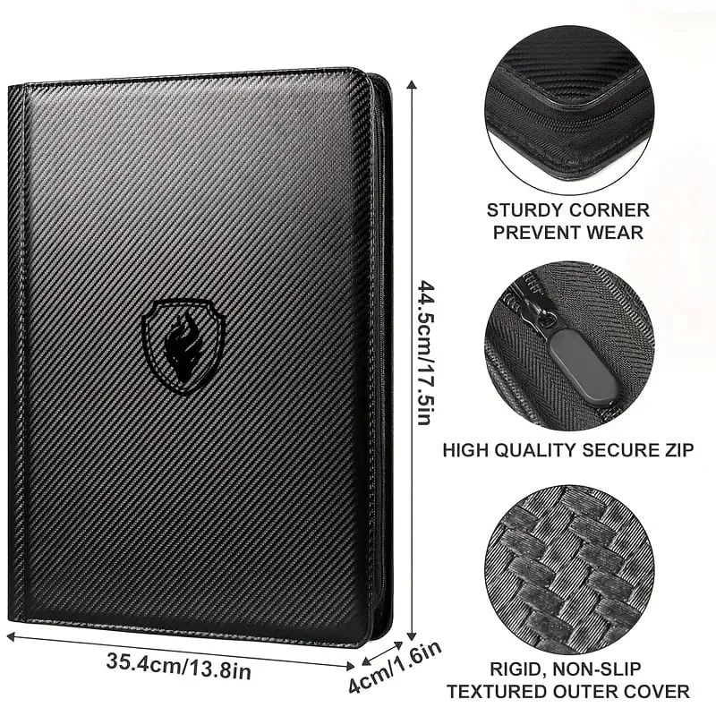 1024 Pockets Trading Card Binder Premium 16 Pockets Card Holder Folders Side Loading Card Album for Sport Game Card — image 2