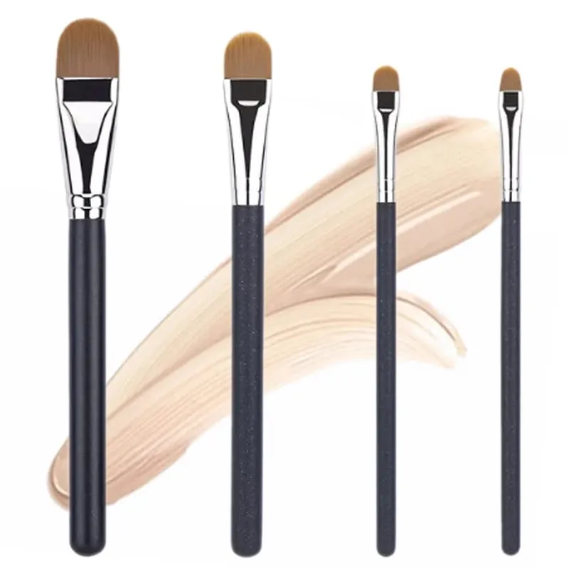 Ultra-thin Foundation Concealer Brushes 4-type Sizes Professional Liquid Foundation Cream Soft Hair Makeup Brush Make Up Tools — image 4