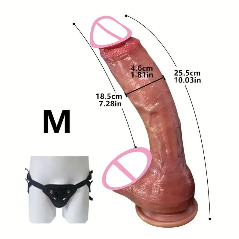 Super Long Skin Dildo Silicone Penis Realistic Cock For Women Masturbator Makeup Penetration Anal Strapon Dick Adults Sex Toys