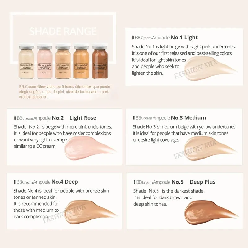 Korea 8ml BB Cream Glow Serum Starter Kit Facial Niacinamide/Hyaluronic Acid Foundation Moisturizing Skin Care Beauty