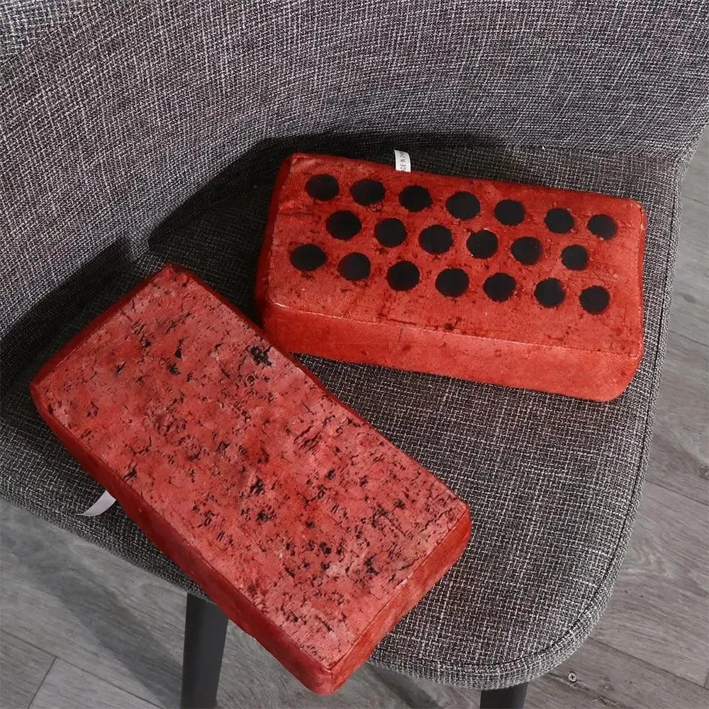 Simulation Brick Plush Sponge Brick Toy Cushion Funny Sponge Simulation Brick Cute Creative Simulation Fake Brick Plush Cushion — image 2