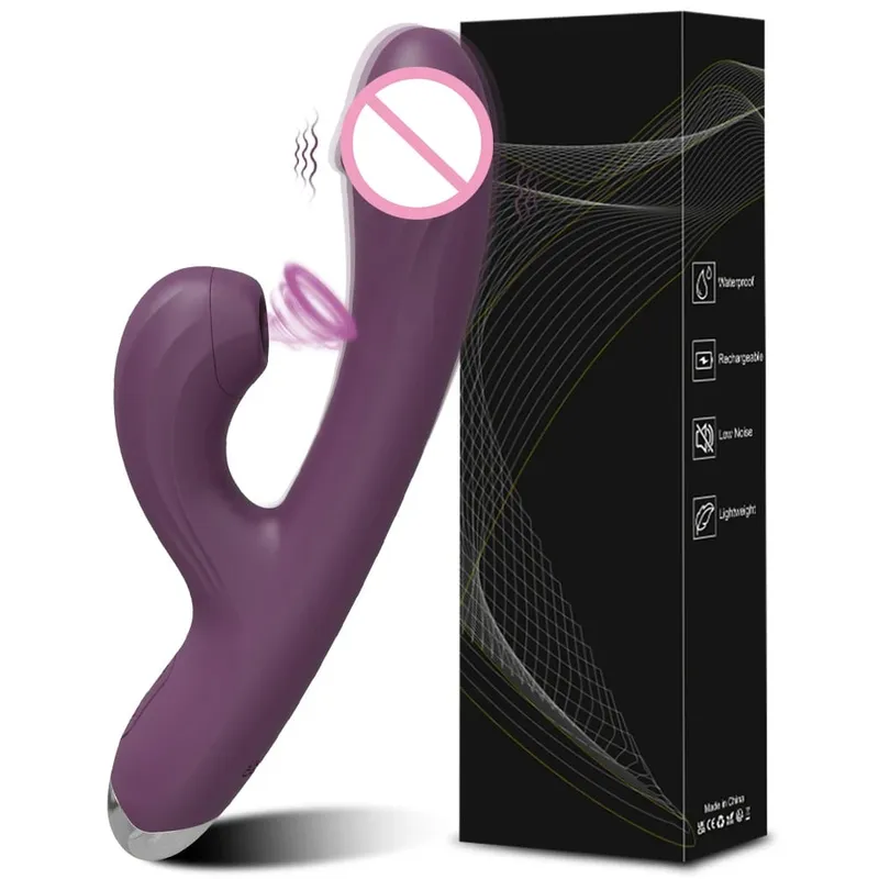 Pengisap Kelentit Faraj Penggetar untuk Wanita G-Spot Kelentit Puting Perangsang Melancap Wanita Barangan Dewasa Mainan Seks untuk Wanita 18+