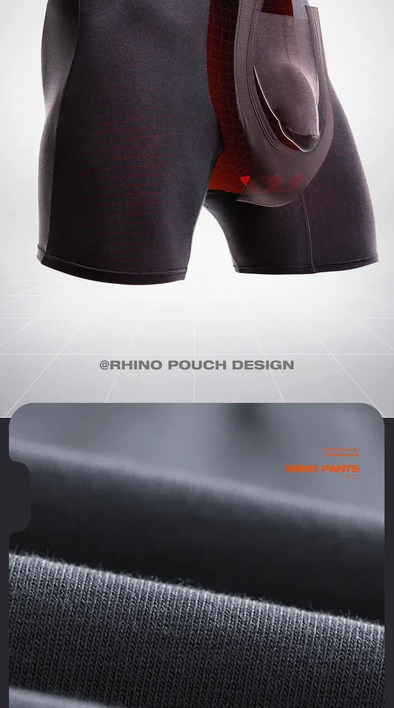 Mens Underwear Modal Boxers Shorts Homme Solid Panties Breathable Separation Bullet Pouch Long Leg Underpants Large Size XL-6XL — image 6