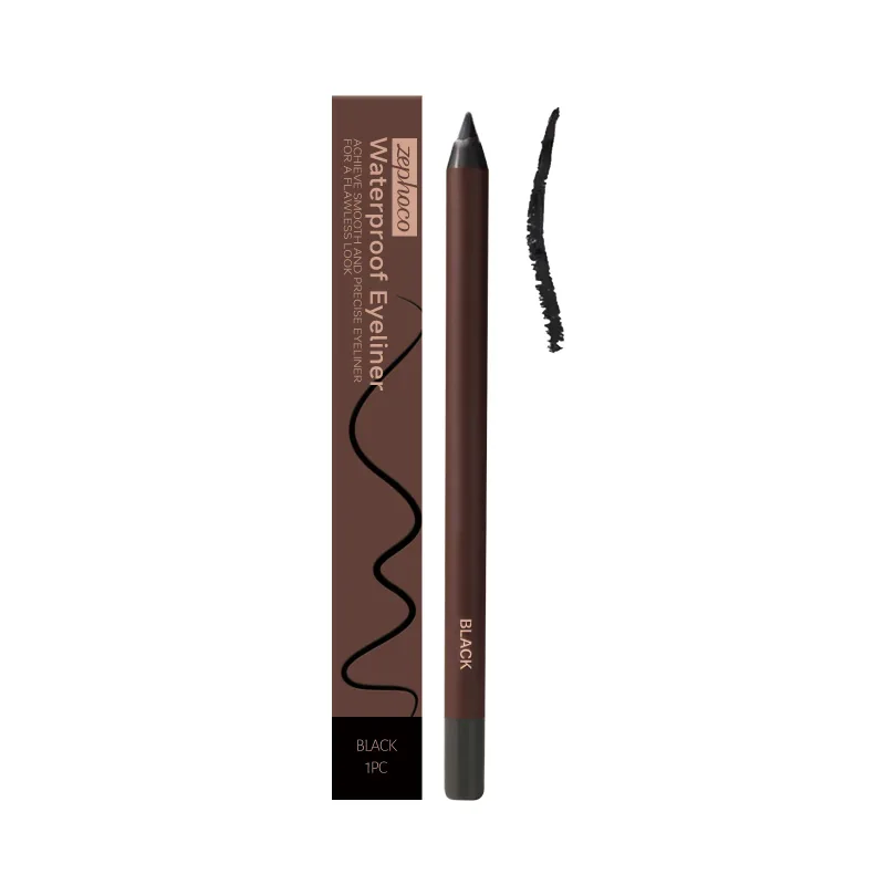 Zephoco Gel Eyeliner Pen Waterproof Smooth Eye Makeup Long Lasting Sweat Proof Oil Proof Smudge Proof Eye Liner Pencil Makeup