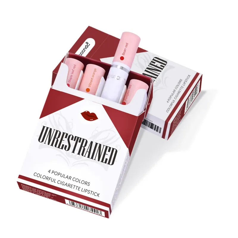 Christmas Cigarette Lipstick Set Matte Waterproof Long Lasting 4 Colors High Color Rendering Velvet Lip Makeup Christmas Gifts — image 6