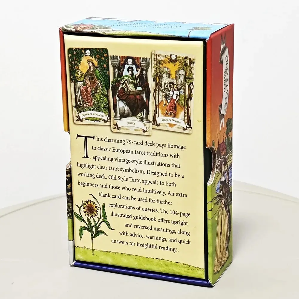 Old Style Tarot Deck Double-sided Embossed 79 Pcs Vintage Illustrations Highlight Clear Symbolism Packed In Rigid Box 12*7cm — image 6