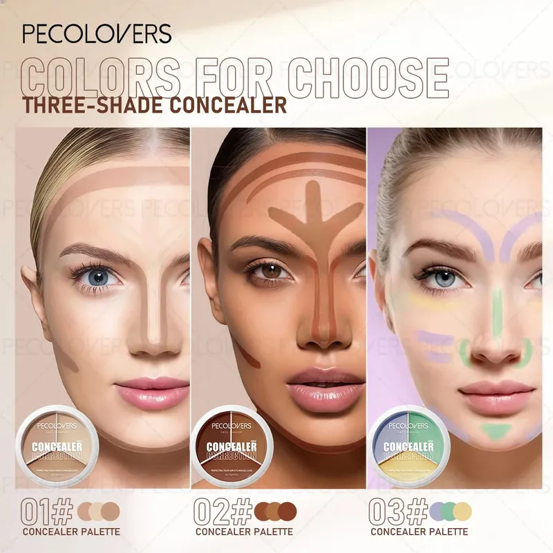 6PCS Face Set Liquid Foundation+concealer+pre Makeup Primer+makeup Tools Perfect Foundation Full Set of Face Cosmetics