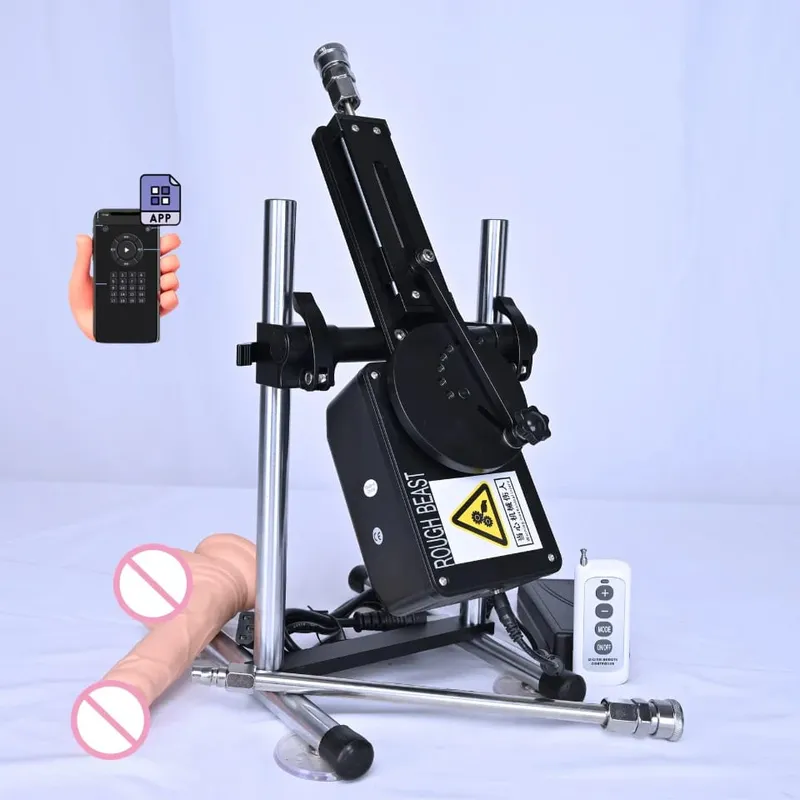 Rough Beast A5/A6 70W Sex Machine with APP Control Automatic Masturbation Dildo for Couples Women Men Adult Erotic Toys Sextoy