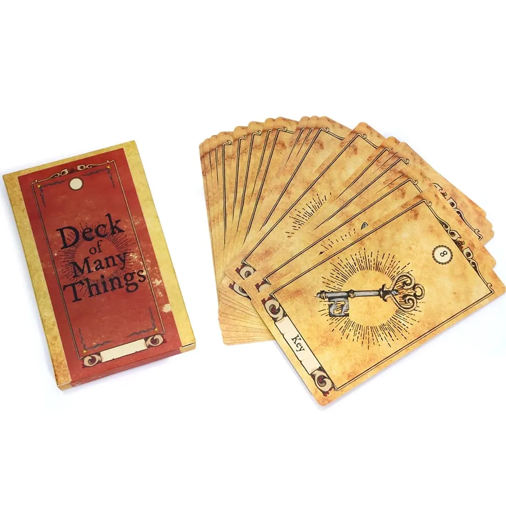 Deck of Many Things Vellum Style 12X7cm Size Inspired Adventures Fantasy Roleplay Tabletop RPG Accessories with Illustrated Card — image 2
