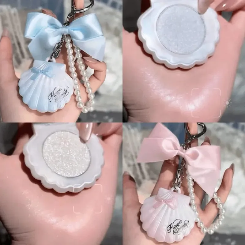 Flower Knows SShell pearls Set Eyeshadow Lip Gloss Blush Ocean Theme Cosmetic Kit