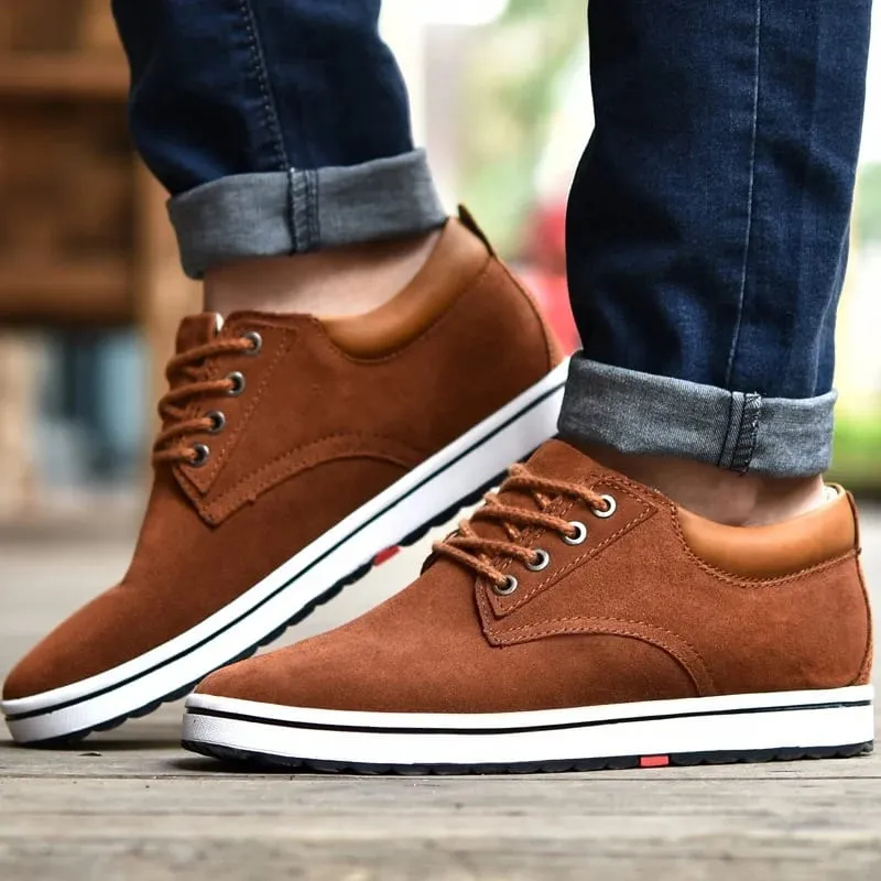 Booster Shoes Lift Men Elevator Sneakers Height Increase Insole 6CM Sport Black Blue Brown — image 3