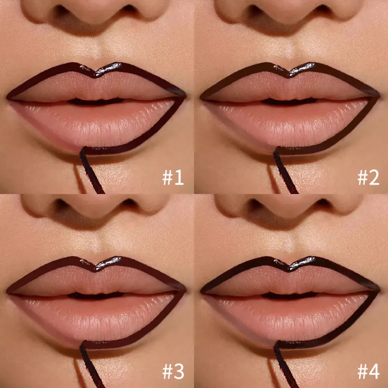 Lip Liner Pencil Peel Off Lip Stain Tattoo Long Wearing Matte Waterproof Smudge Proof Transfer Proof Lip Cosmetic For All Day — image 3