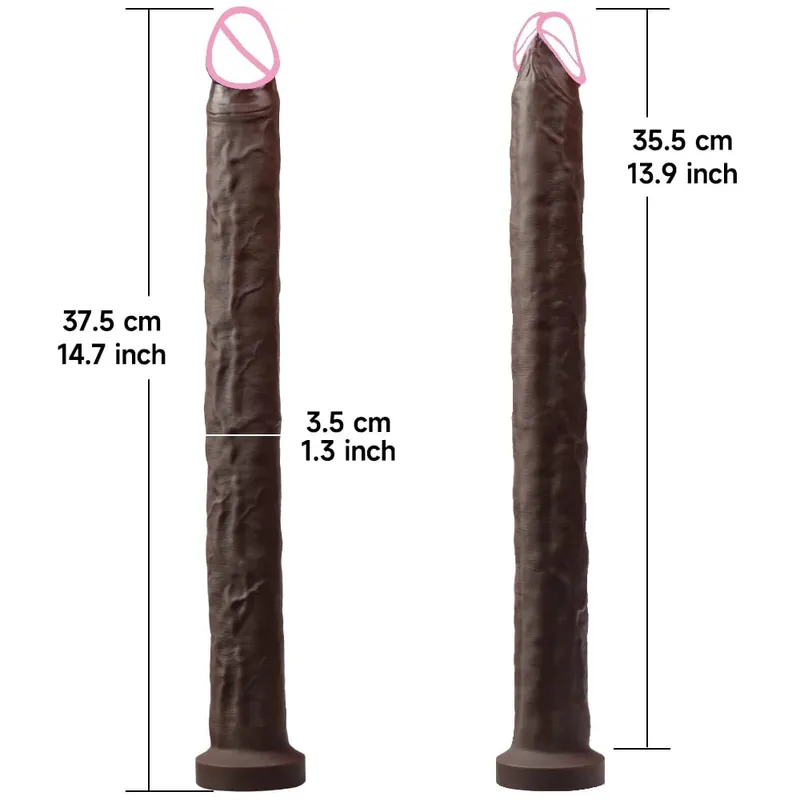 40CM Long Dildo Realistic Snake Shape Single Layer Silicone Big Penis Soft Anal Sex Toy Suction Cup Dick for Women G-spot Orgas