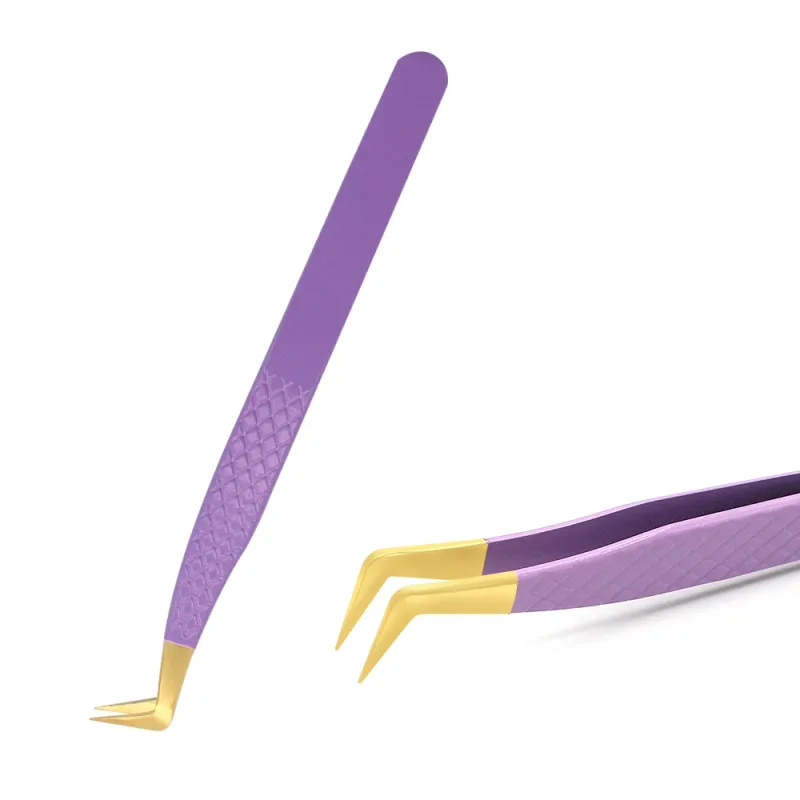 Eyelashes Tweezers Stainless Steel Superhard Tweezers High Precision Anti-static Tweezers For Eyelash Extensions Tools