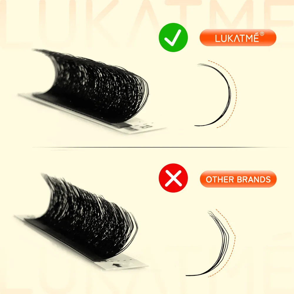 5D 6D 7D W Clover Eyelash Extension Premade Fans 6D U False Eyelash Mega Volume W Shape 5D 6D 7D Lashes 7-15mm U 6D Lash