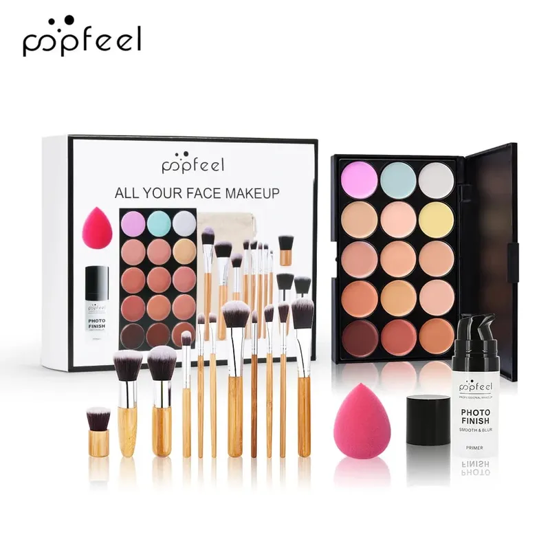 All-in-One Makeup Kit Gift Set with Eyeshadow Palette Foundation Lip Gloss Blush Brushes Eyeliner and More Beauty Gifts — image 20