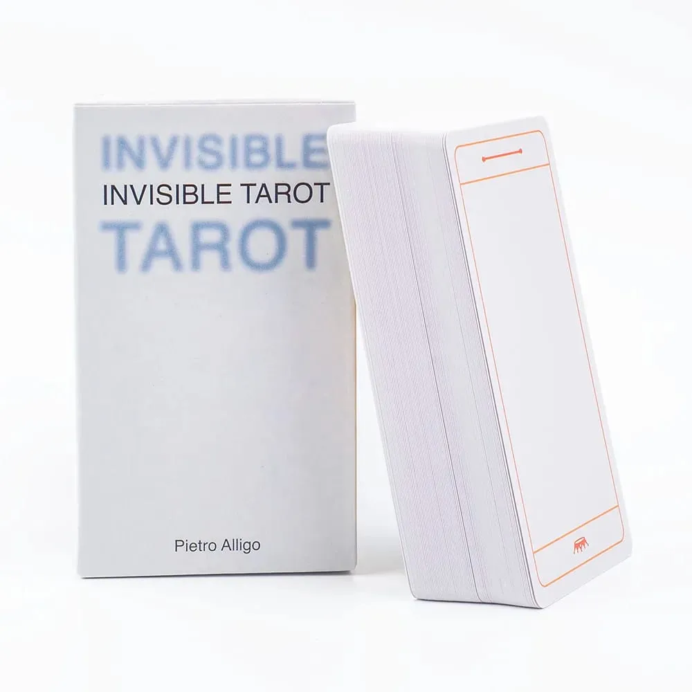 Invisible Tarot 78 Blank Cards Create Your Own Tarot Deck Fate Divination FortuneTelling Card Games Party Board Game 10.3*6cm