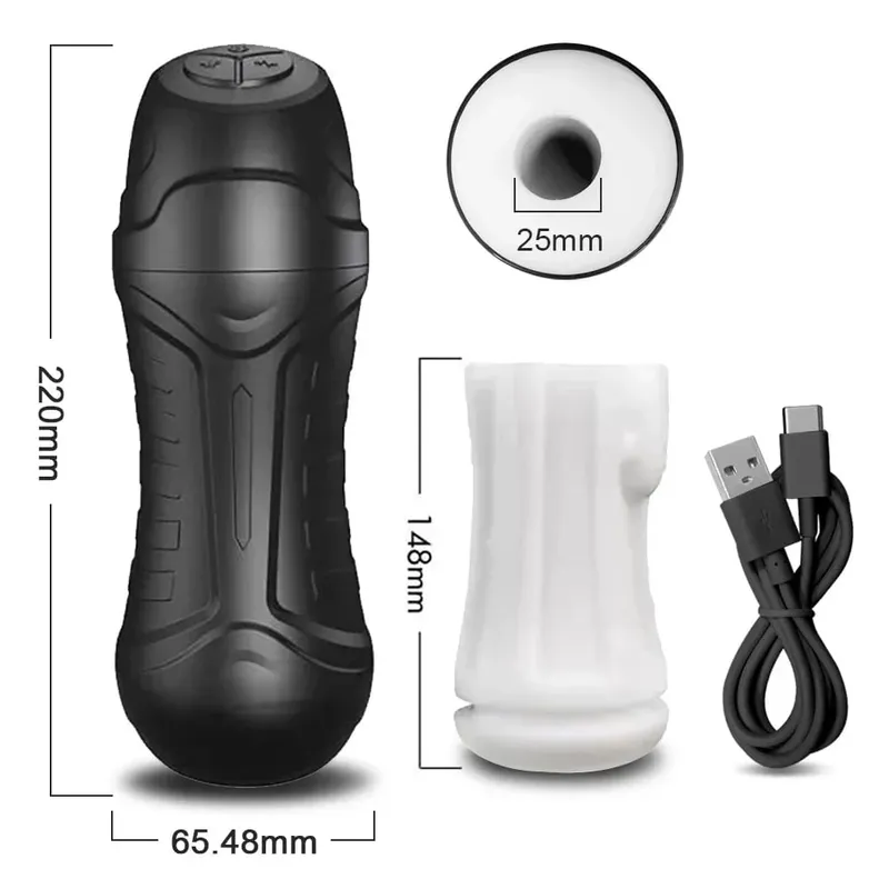 Automatic Male Masturbator Powerful Vibration Blowjob Sucking Machine Silicone Masturbation Cup Adult Supplies Sex Toy for Men