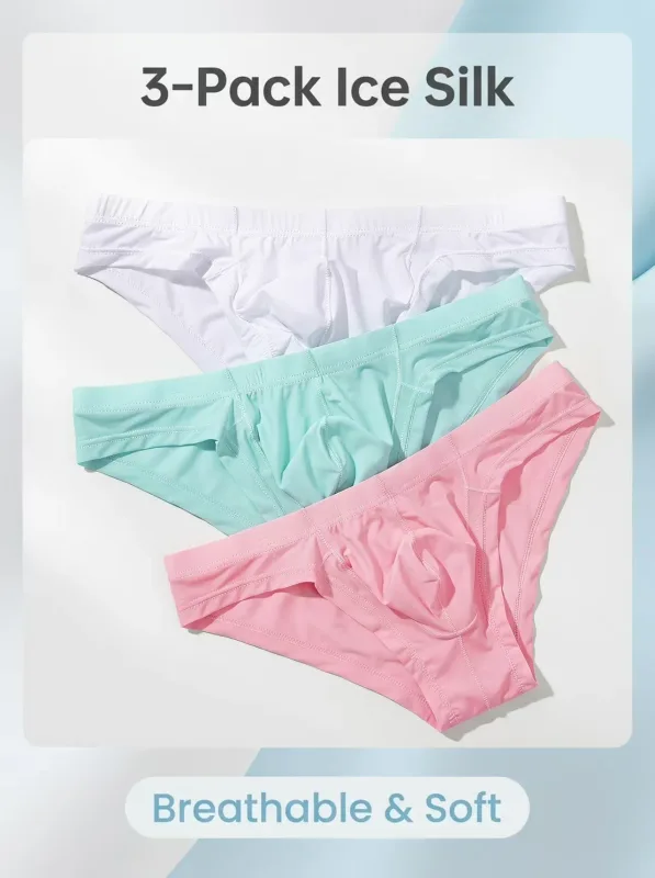 3PCS Herenslips Slips Verstandige herenzak sportafvoerend zweet ademende shorts met middelhoge taille