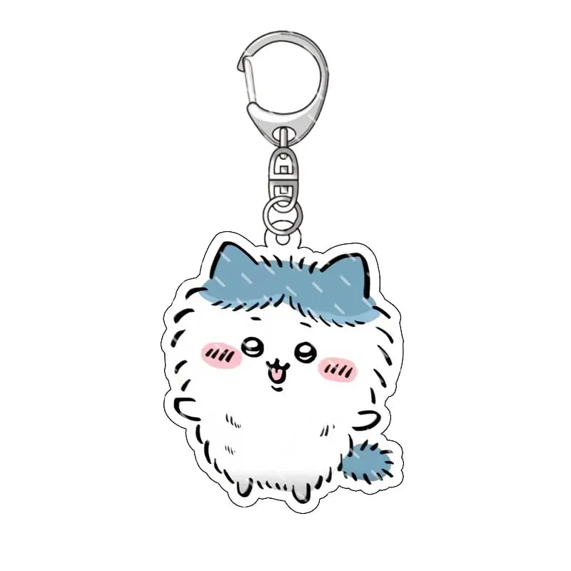 yiji Pendant Anime Comic Acrylic Peripheral Keychain Hachiware Usagi Cute Pendant Bag Hanging Decoration Decoration