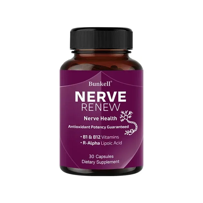 Nerve Support Supplements - Supports Healthy Nerve Function Blood Flow Circulation Antioxidant 120 Capsules