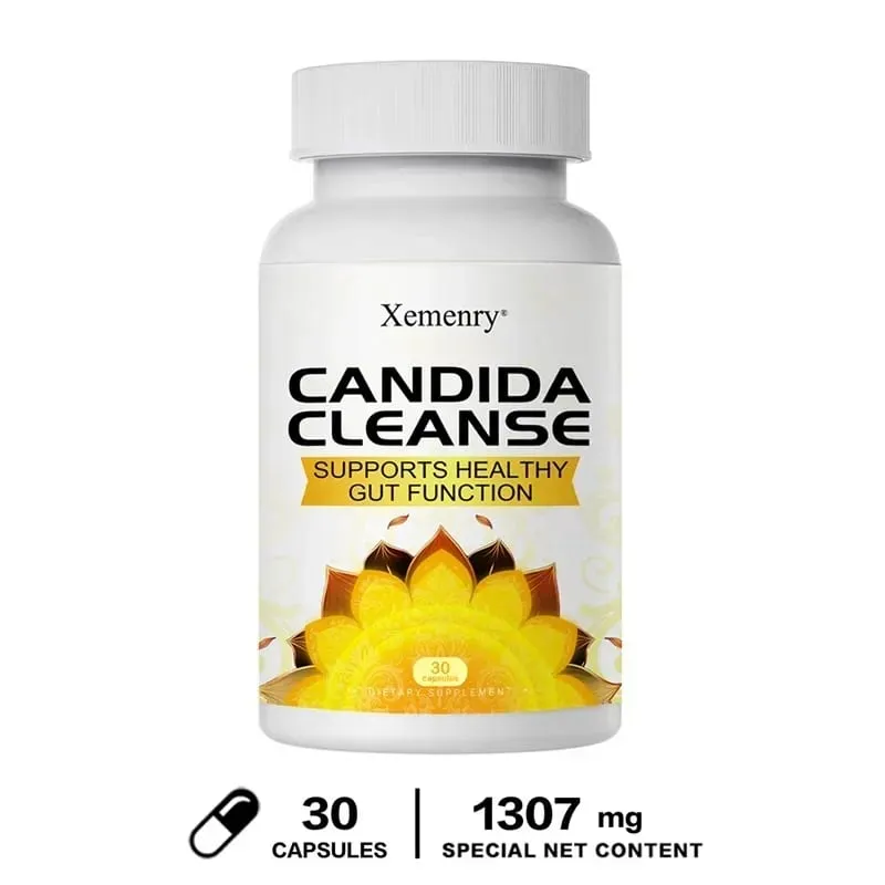 Candida Cleanse - Promotes Intestinal Cleansing and Detoxification Improves Digestion and Relieves Constipation and Bloating
