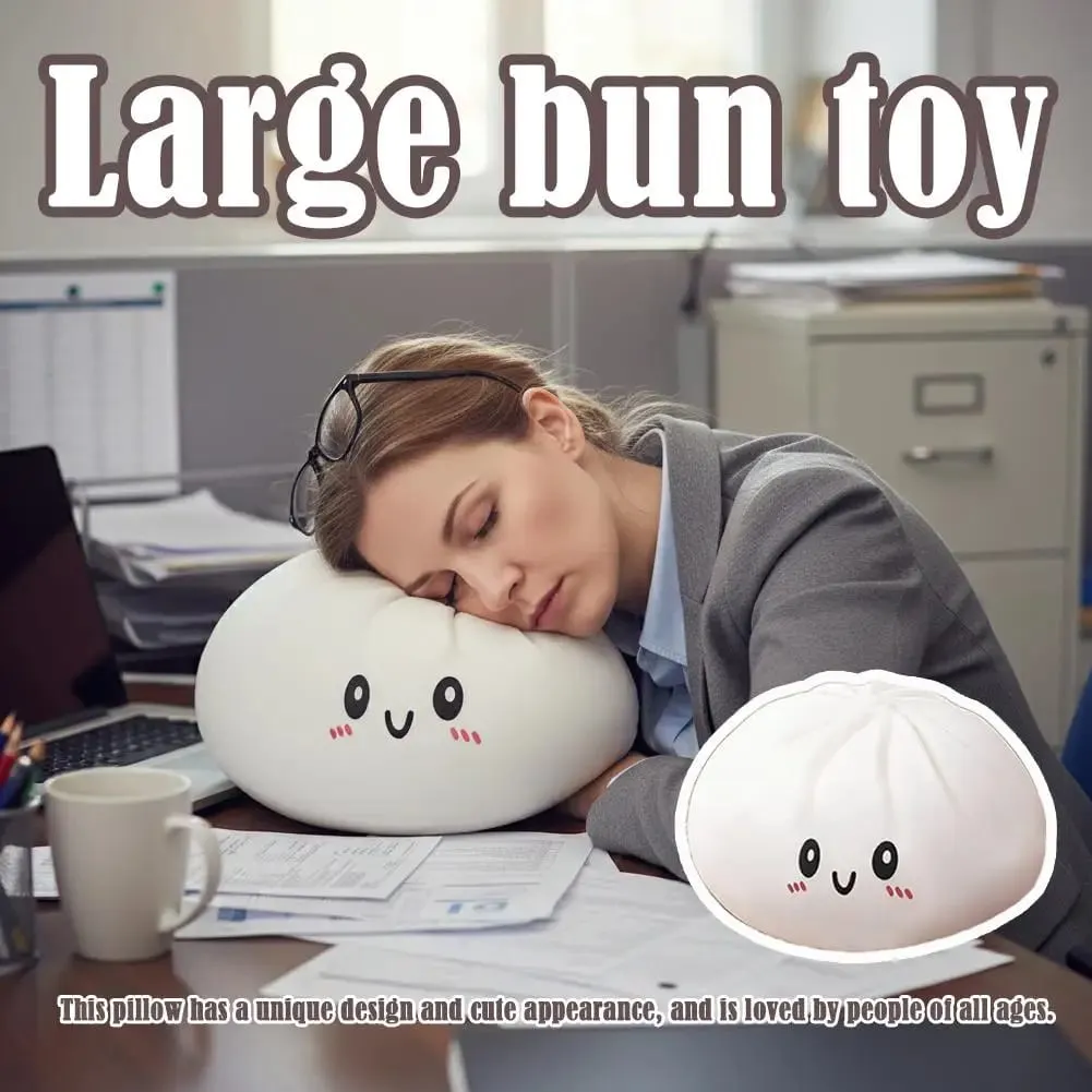 Oversized Large Dumpling Plush Pillow Giant Dumpling Squishy Large Stress Relief Sensory Soft Squeeze Decompression Toy