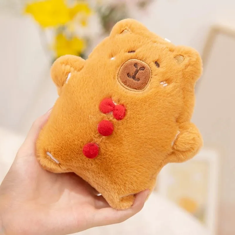 Christmas Pillow Capybara Gingerbread Stuffed Throw Plush Sofa Backrest Home Room Decro — image 10