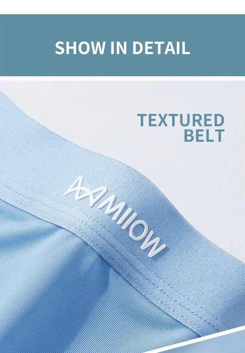 MiiOW 3 pezzi sottili boxer da uomo in seta di ghiaccio grafene antibatterico intimo uomo mutandine da uomo traspiranti boxer da uomo slip tronchi