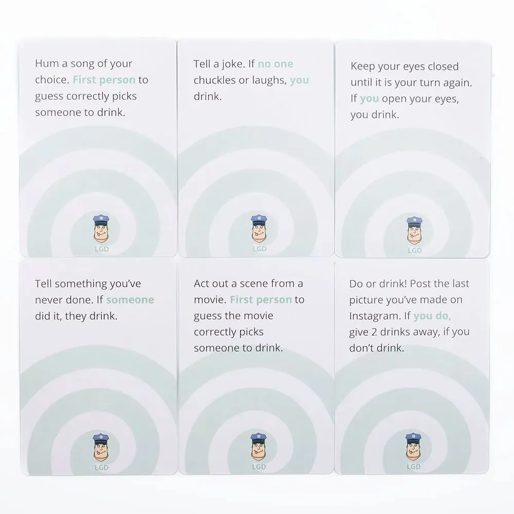 88 pcs Let's Get Drunk Drinking Card Game in Box English Version for Parties Borad Games 8.8x6.3cm