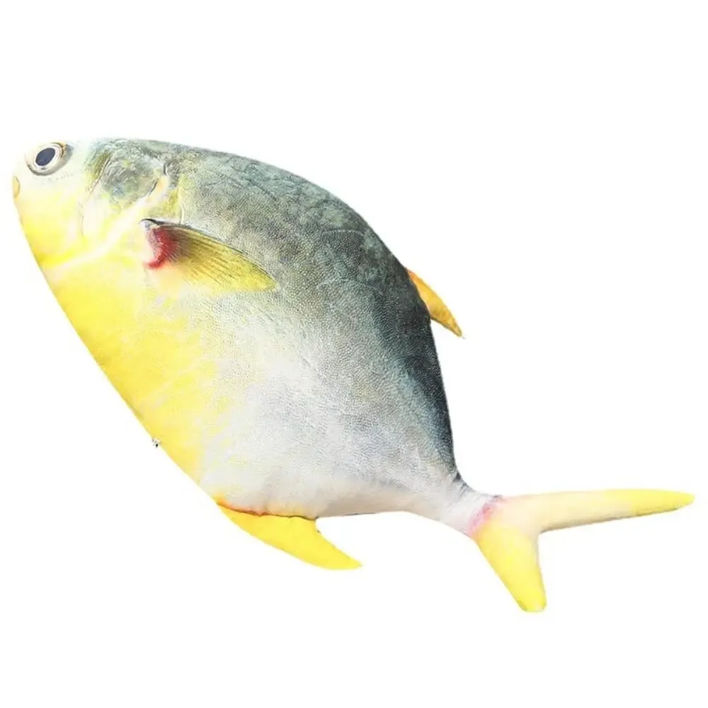 Sofa Cushion PP Cotton Simulation Sea Fish Soft Stuffed Sea Fish Stuffed Bream Salmon Fish Sleeping Pillow Bedroom