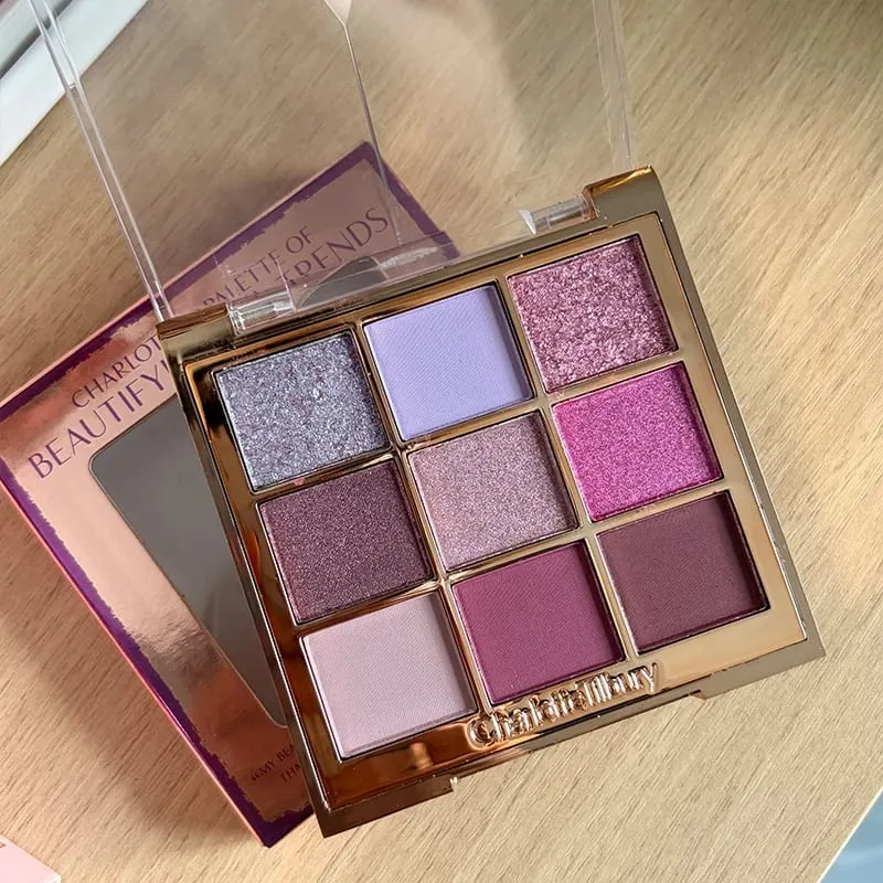 Charlotte Brand Latest Style 9 Colors Eyeshadow Palette & Highgloss Repair Gemstone Disc Nature Easy To Color Tilbury Cosmetics