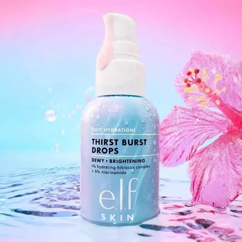 Elf Pré Maquiagem Verde e Rosa Mesmo Tom de Pele Base Hidratante e Isolamento Duradouro Acabamento Spray Essência de Fundação Líquida